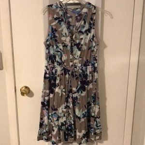 Gray Floral dress